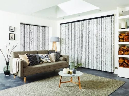 Vertical blinds - living room
