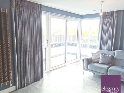Motorised Curtains - Silent Gliss system