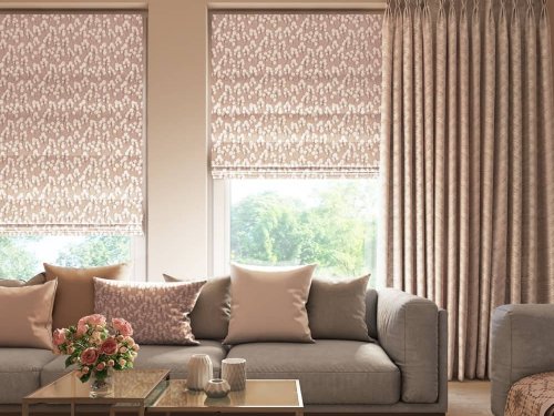 Curtains, Roman - living room