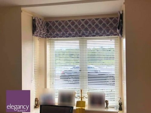 Roman blinds for bay window